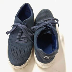 Cole Haan Grand Series Navy Perforated Nubuck Leather Sneakers